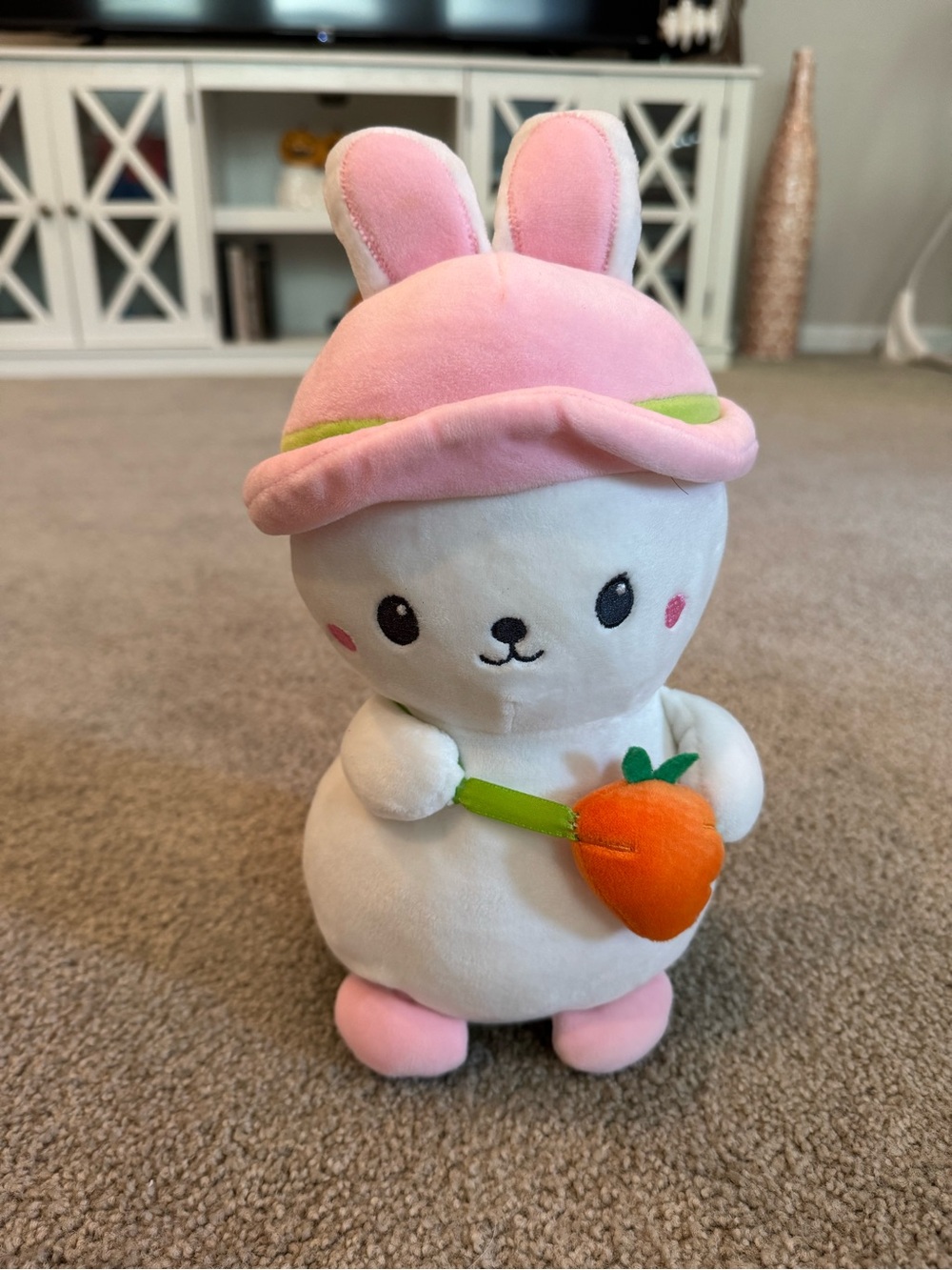 Smoochy pals kitty cat plush with carrot purse